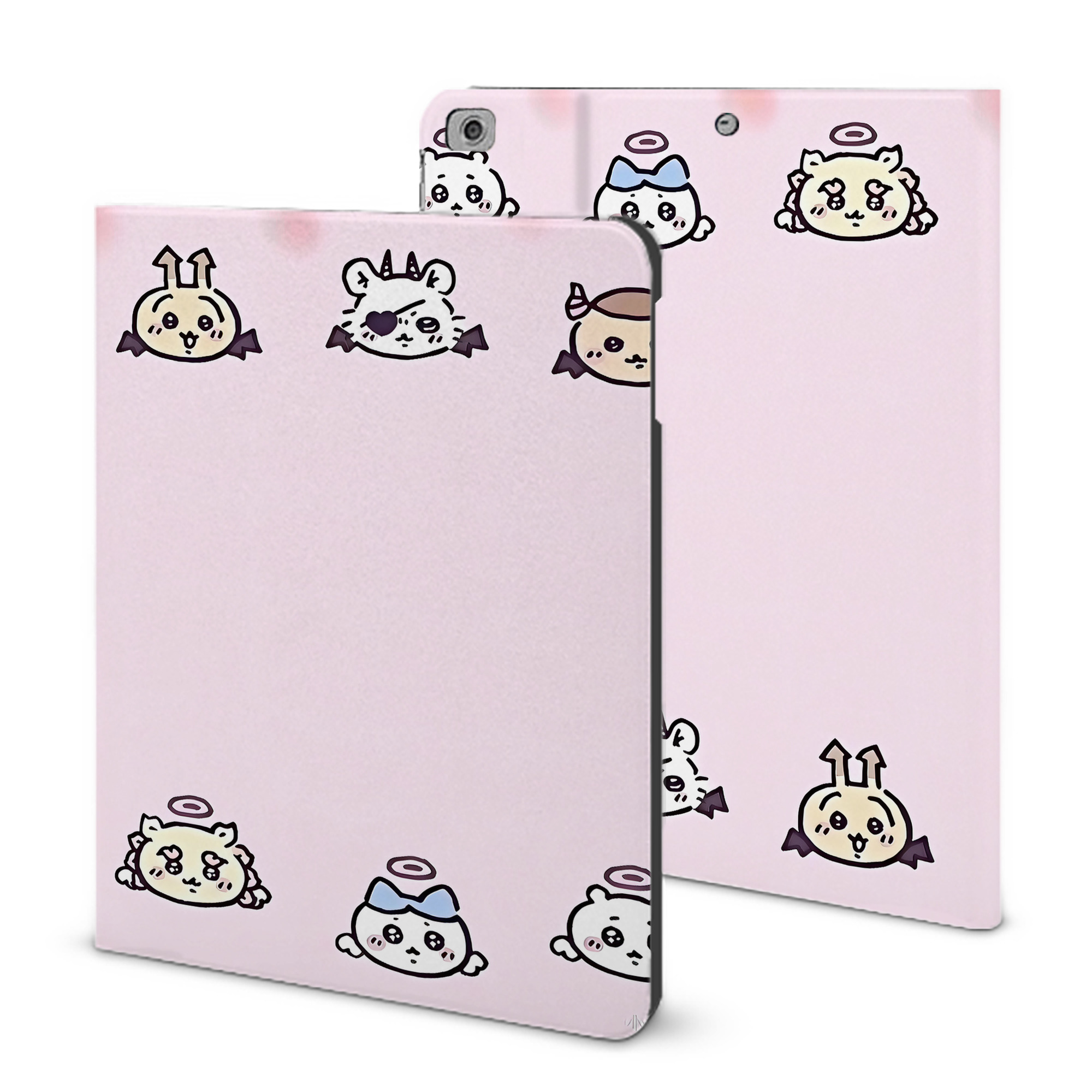 （画像用） ちいかわ Chii-kawa IPad ケース ブック型 PUレザー TPU 耐衝撃 軽量 薄型 ペン収納なし 全面保護 IPad 各モデル対応